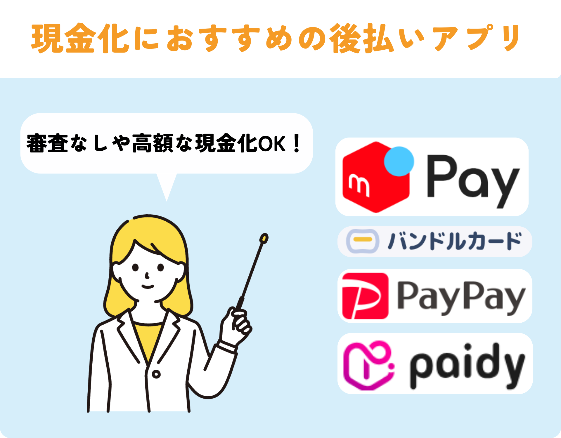 ファミペイバーチャルカード以外で現金化におすすめの後払いアプリ4選!