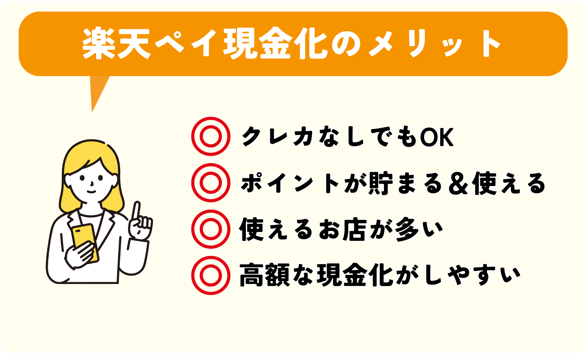 楽天ペイを現金化するメリット