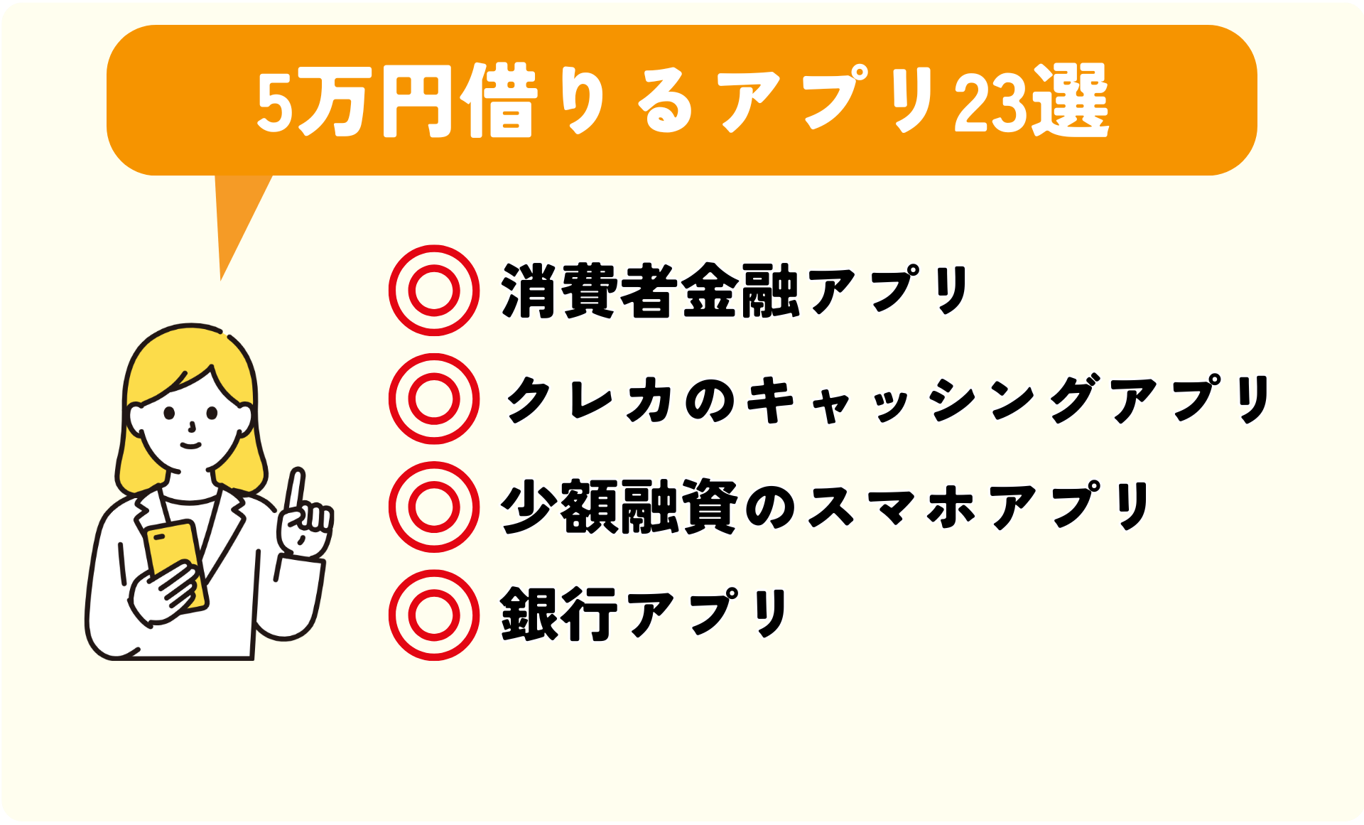 5万円借りるアプリ23選