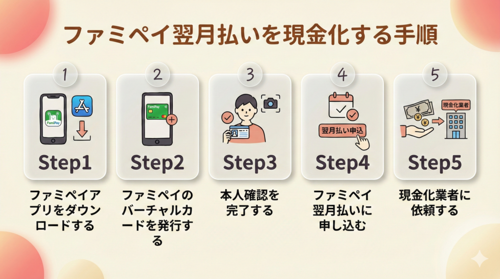 GB_ファミペイ翌月払いの現金化