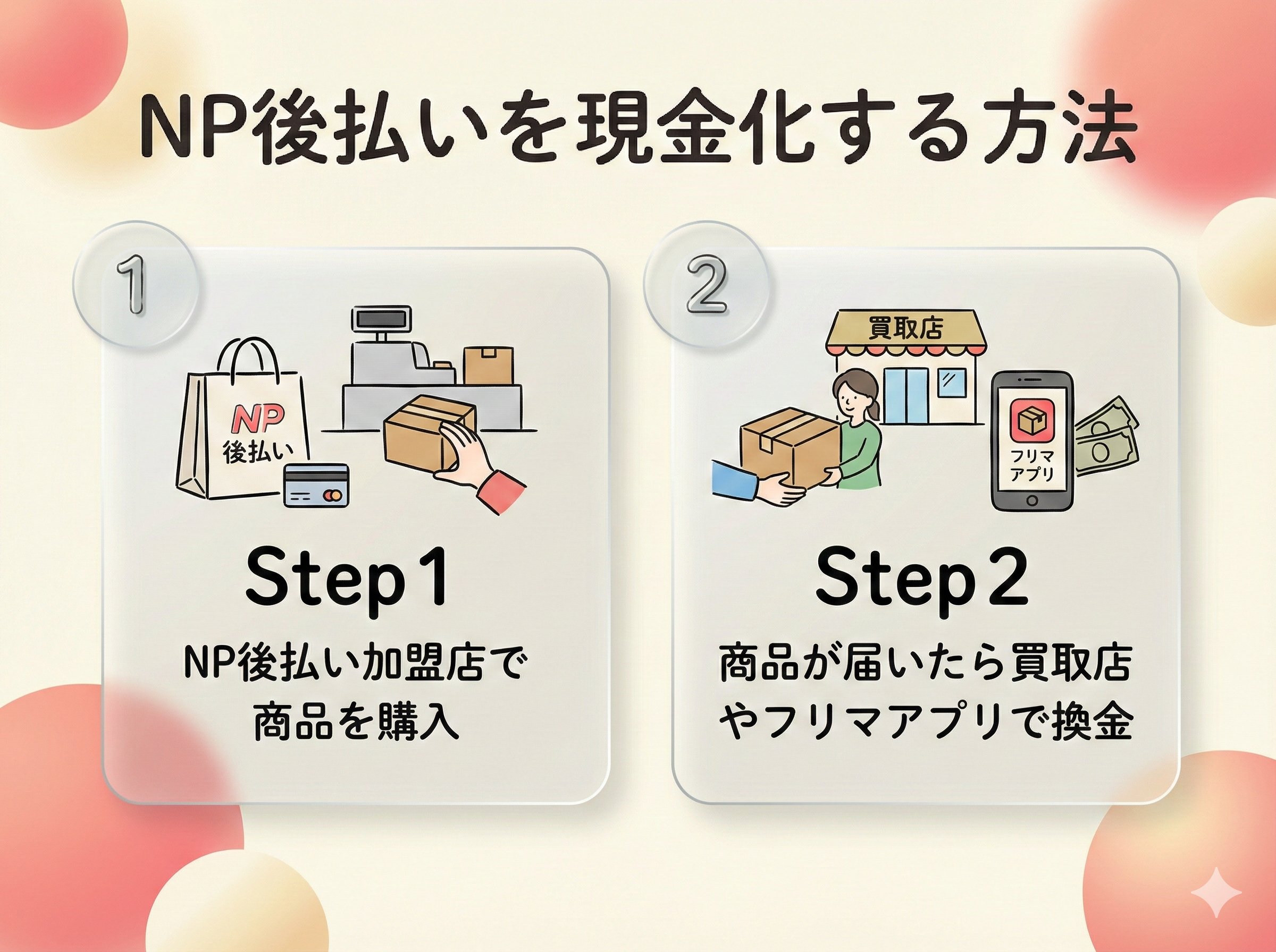 GB_NP後払い現金化の手順