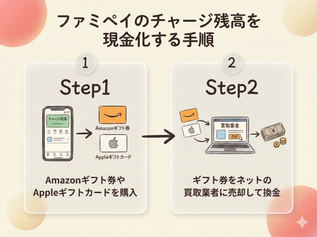 GB_ファミペイ自分で現金化