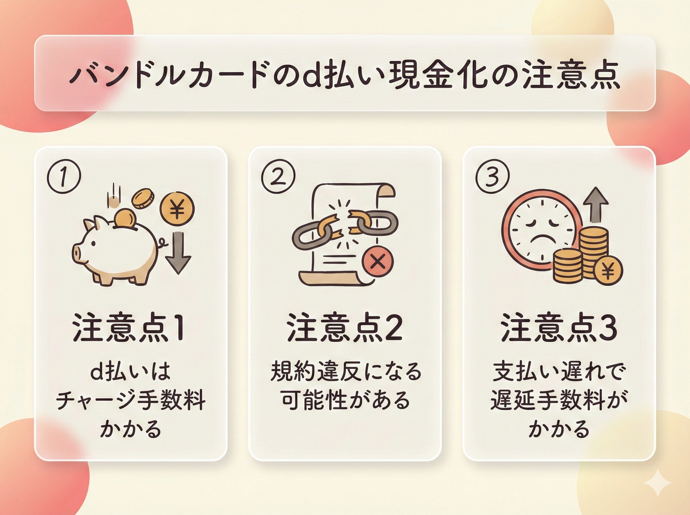 GB_バンドルd払い現金化の注意点