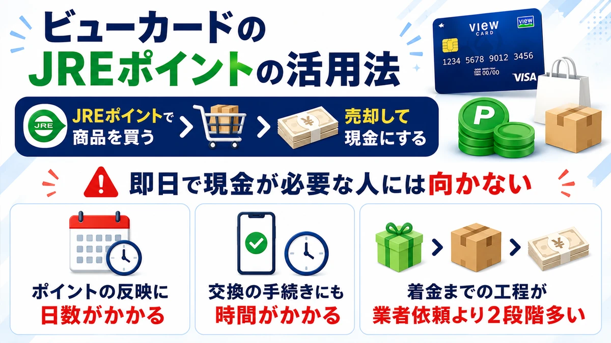 ビューカードのJRE POINTを現金化する手順